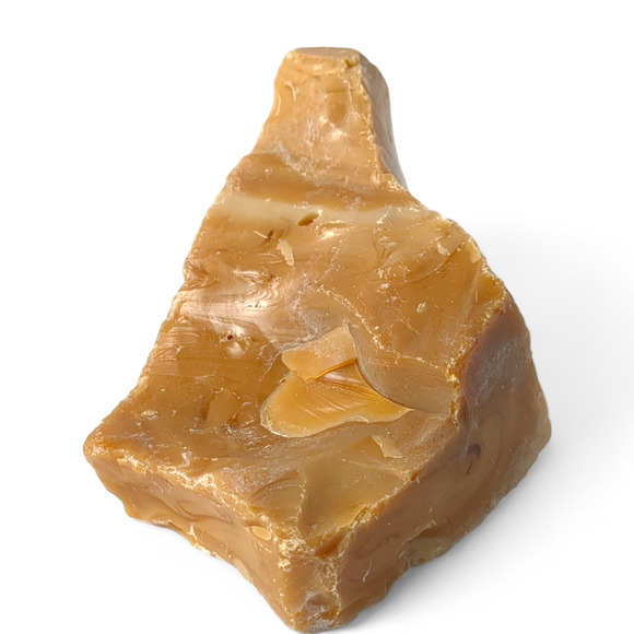 Chocolate Carmel Cream Art Glass Cullet Swirled Opaque Slag Glass #4XL74 - Picture 2 of 6